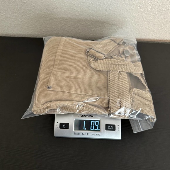 ASOS Denim Brown Corduroy Overall Dress Women's Size 12 - Picture 10 of 10